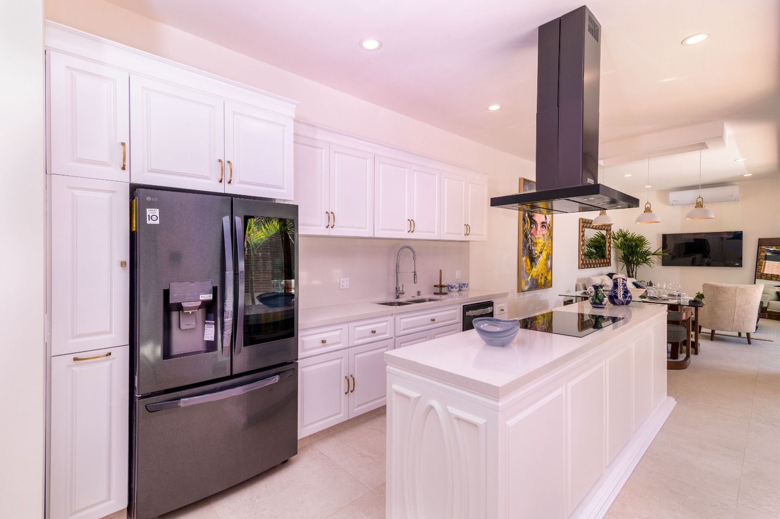Cocina integral blanca