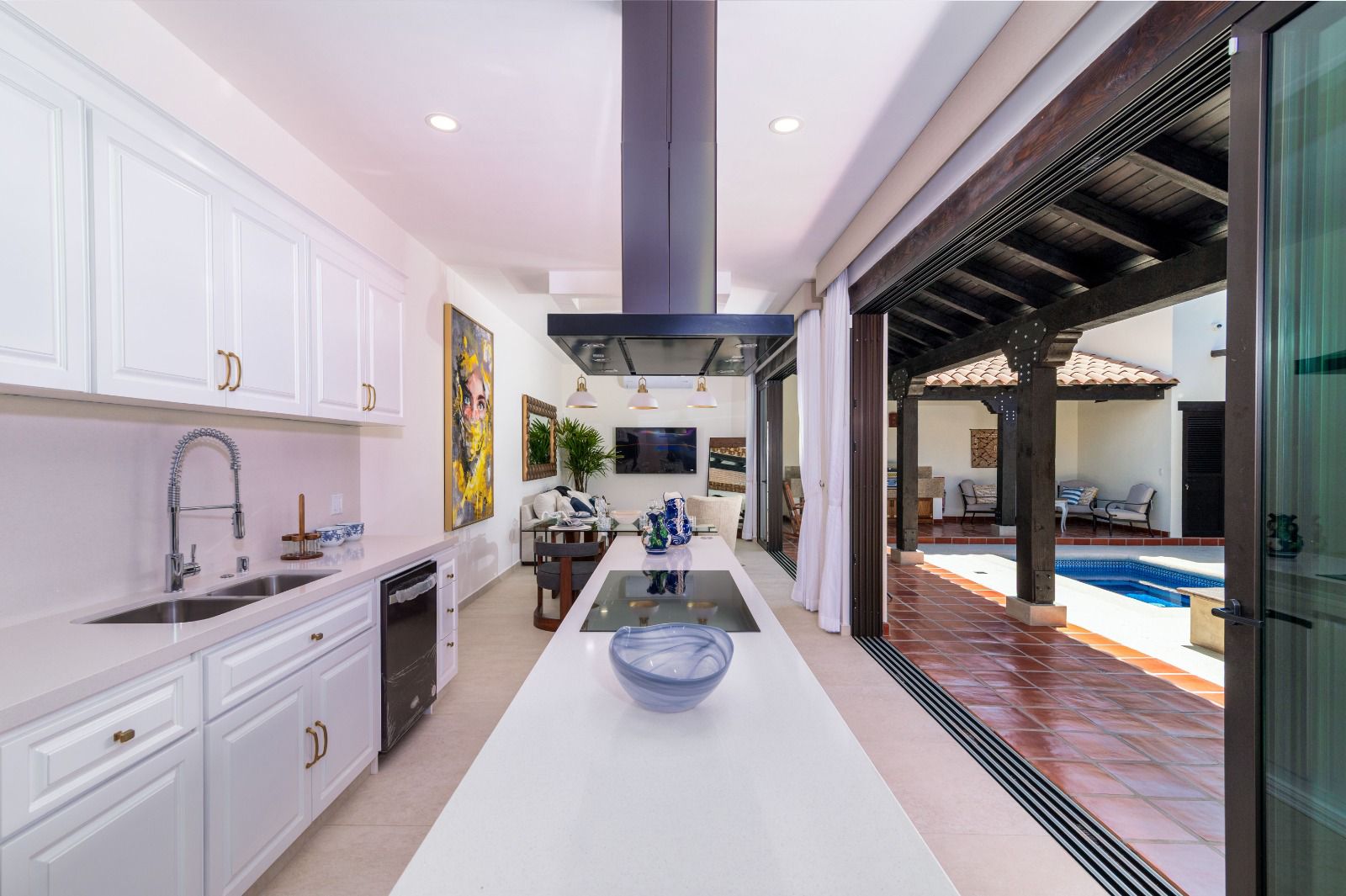 Cocina integral blanca